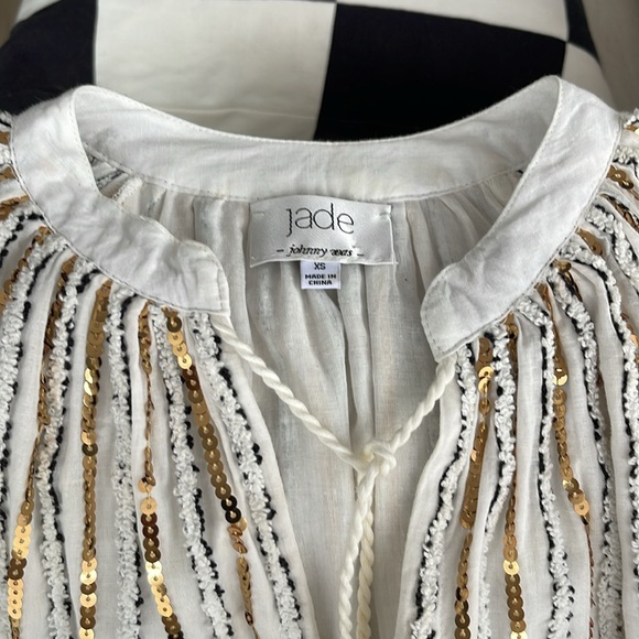 JOHNNY WAS Sequin Peasant Blouse (XS) - Picture 8 of 8